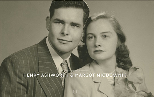 Ashworth Family Tree WordPress website design