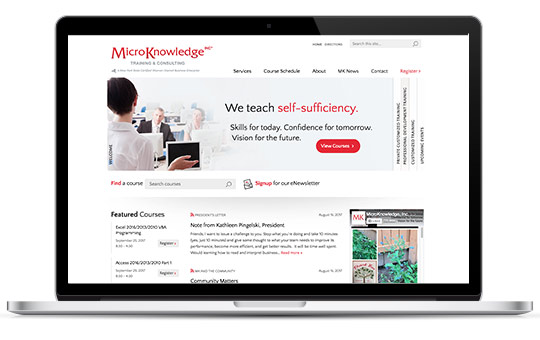 Microknowledge WordPress website