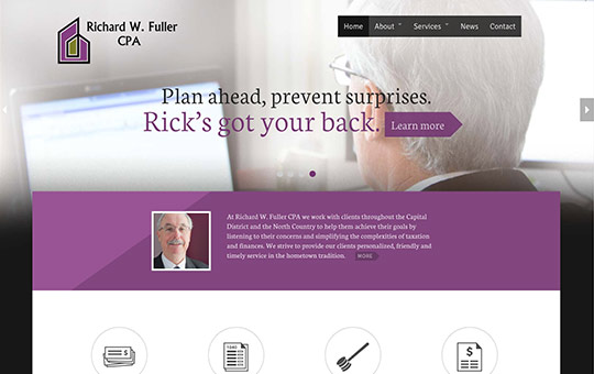 Rick Fuller CPA WordPress website